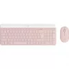 Logitech Slim Wireless Combo MK470 - Σετ πληκτρολογίου-ποντικιού - ασύρματο - 2,4 GHz - QWERTY - rosé (920-011314)