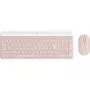 Logitech Slim Wireless Combo MK470 - Σετ πληκτρολογίου-ποντικιού - ασύρματο - 2,4 GHz - QWERTY - rosé (920-011314)