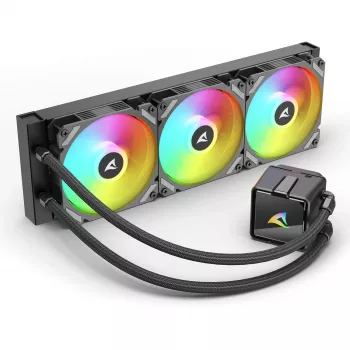 All-in-One Υδρόψυξη CPU Sharkoon S60 ARGB – Ψυγείο 360 mm, 3 ανεμιστήρες PWM 120 mm, μαύρο