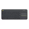 Logitech Wireless Touch Keyboard K400 Plus Mini QWERTZ μαύρο