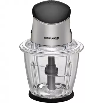 Ηλεκτρικός τεμαχιστής Rommelsbacher MZ 500 — 1,5 L, 500 W, ανοξείδωτο ατσάλι μαύρο