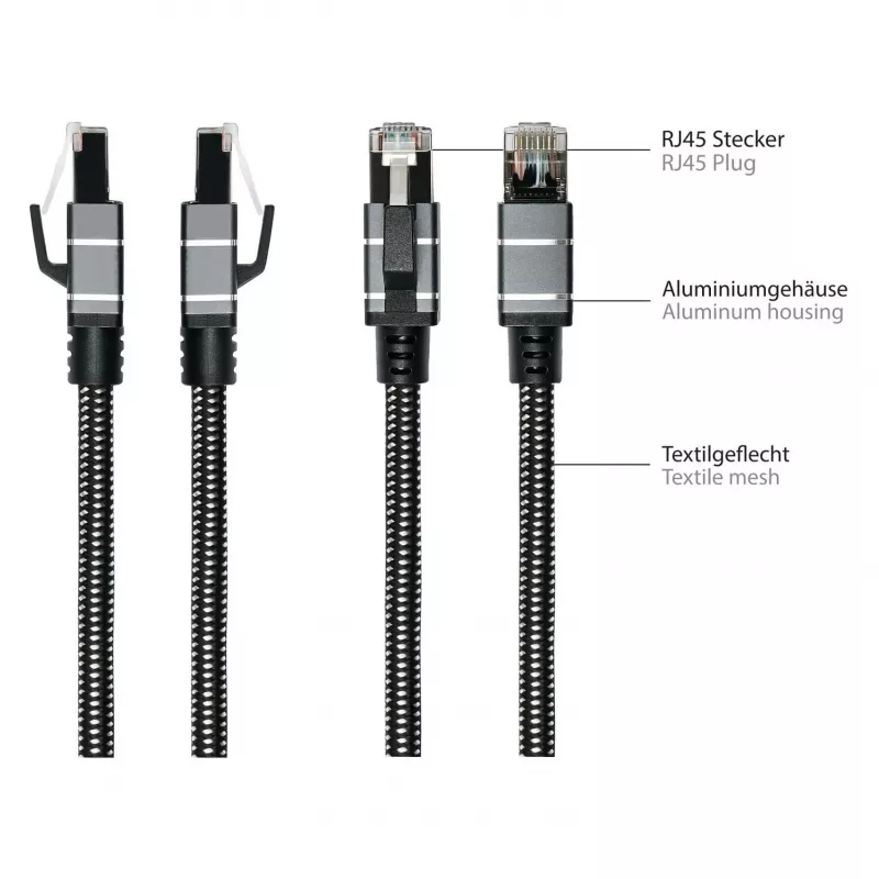 Καλώδιο Ethernet Good Connections USB-C RJ45, ανθρακί, 0,5 m