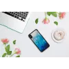 Θήκη κινητού iKins για iPhone XS Max — μπλε λίμνη μαύρο φινίρισμα