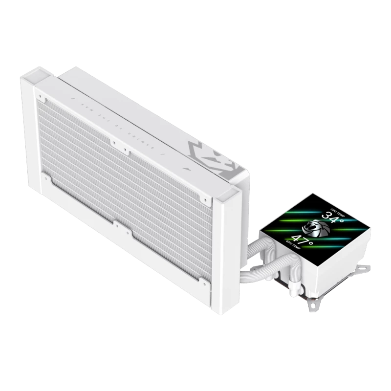 Gamemax υδρόψυξη CPU | GLACIER 240 LCD WH | Intel, AMD