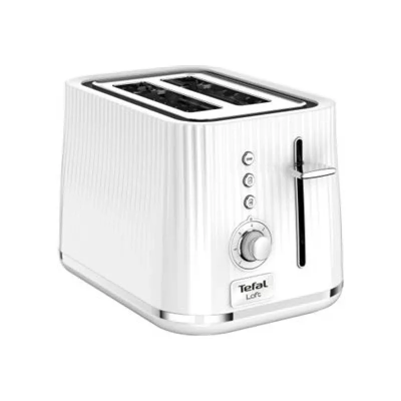 Tefal Loft TT7611 7 2 Φέτες Χρώμιο, Λευκό