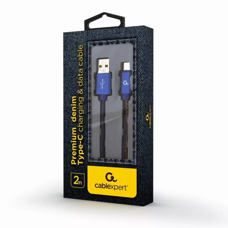 Καλώδιο USB 2.0 GEMBIRD USB A σε USB C 2 m, 0,48 Gbit/s, 2,1 A, μπλε