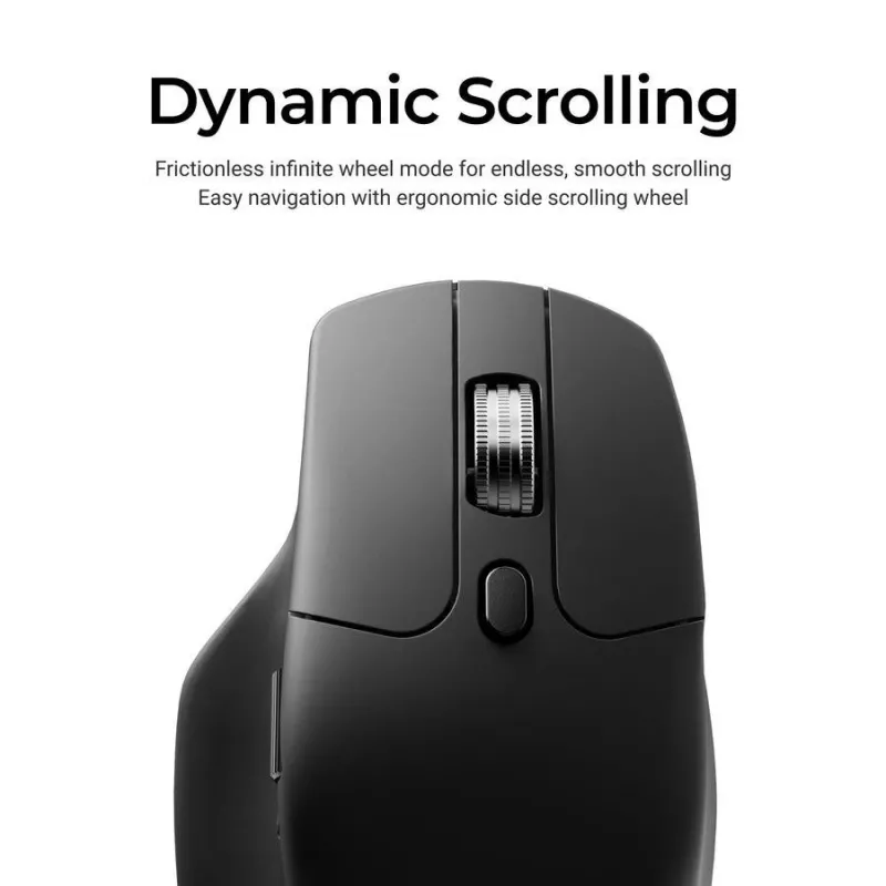 Ποντίκι Keychron M6 Δεξιόχειρας Universal — οπτικό, RF Wireless + Bluetooth + USB-C, 30000 DPI, μαύρο
