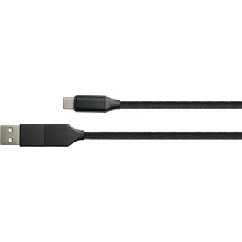 PYTHON 1.00m καλώδιο δεδομένων USB-C PD βύσμα USB C αρσενικό σε συμπ. προσαρμογέα USB-A - προσαρμογέας - ψηφιακό/δεδομένα - m (PY-USB002S)