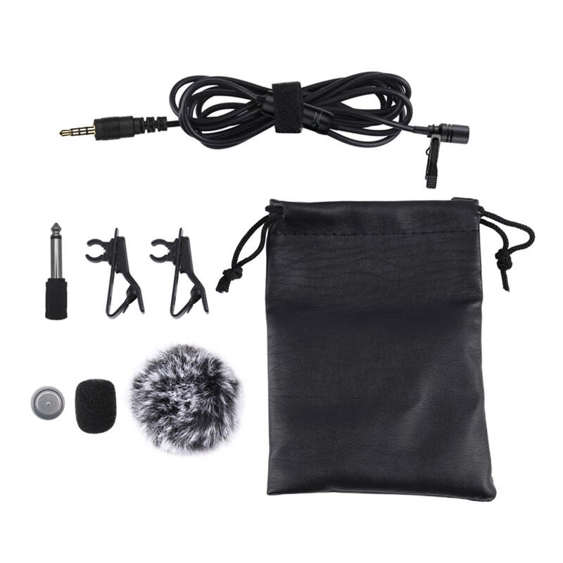 Μικρόφωνο με κλιπ PULUZ 3,5mm jack 6m