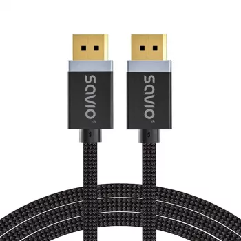 Καλώδιο SAVIO DISPLAYPORT (M) - DISPLAYPORT (M), V1.4, 3 m, CL-176