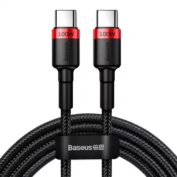 Baseus Cafule PD2.0 100W Καλώδιο γρήγορης φόρτισης USB σε Type-C (20V 5A) 2m κόκκινο+μαύρο