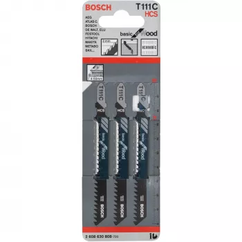 Bosch T 111 C λάμα σέγας από χάλυβα άνθρακα (HCS) 3 τεμ.