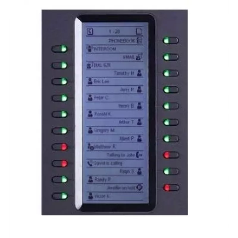 Grandstream Networks GXP2200EXT μονάδα επέκτασης IP μαύρη 20 πλήκτρα
