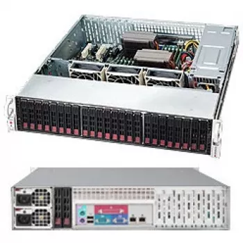 Supermicro SC216 BAC-R920LPB - Rack - rack-mountable - 2U - βελτιωμένο, εκτεταμένο ATX - SATA/SAS - Hot-Swap 920 Watt - μαύρο