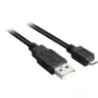 Καλώδιο USB 2.0, βύσμα USB-A > βύσμα Micro-USB (μαύρο, 3,0 μέτρα)