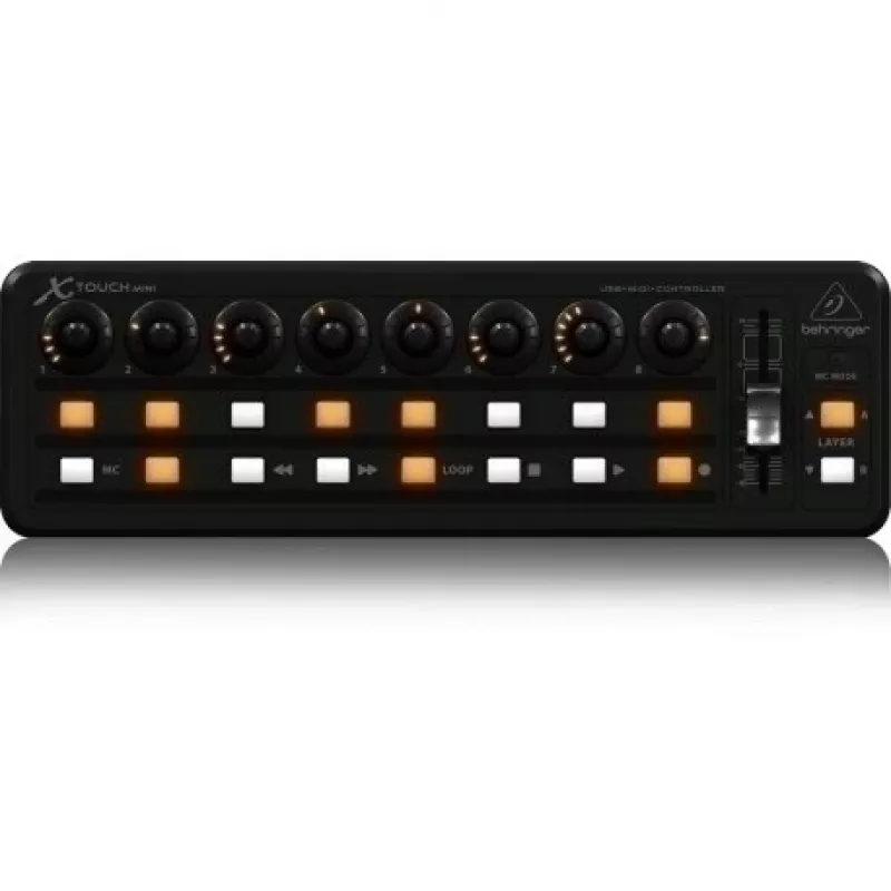 Πληκτρολόγιο MIDI USB Behringer X-TOUCH MINI τύπου ελέγχου πλήκτρα περιστροφικοί διακόπτες sliders