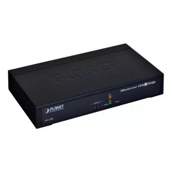 Πύλη δικτύου PLANET VC-234 managed 4-Port Fast Ethernet (10/100) Rackmount 1U, είσοδος DC, χωρητικότητα μεταγωγής 0,8 Gbit/s