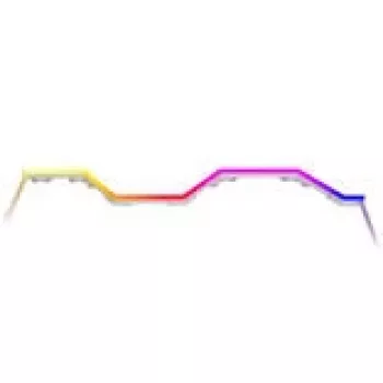 Λωρίδα LED HYTE Noodle LN70 ARGB λευκή — διευθυνσιοδοτούμενη λωρίδα φωτισμού ARGB για κουτιά PC και φωτισμό περιβάλλοντος