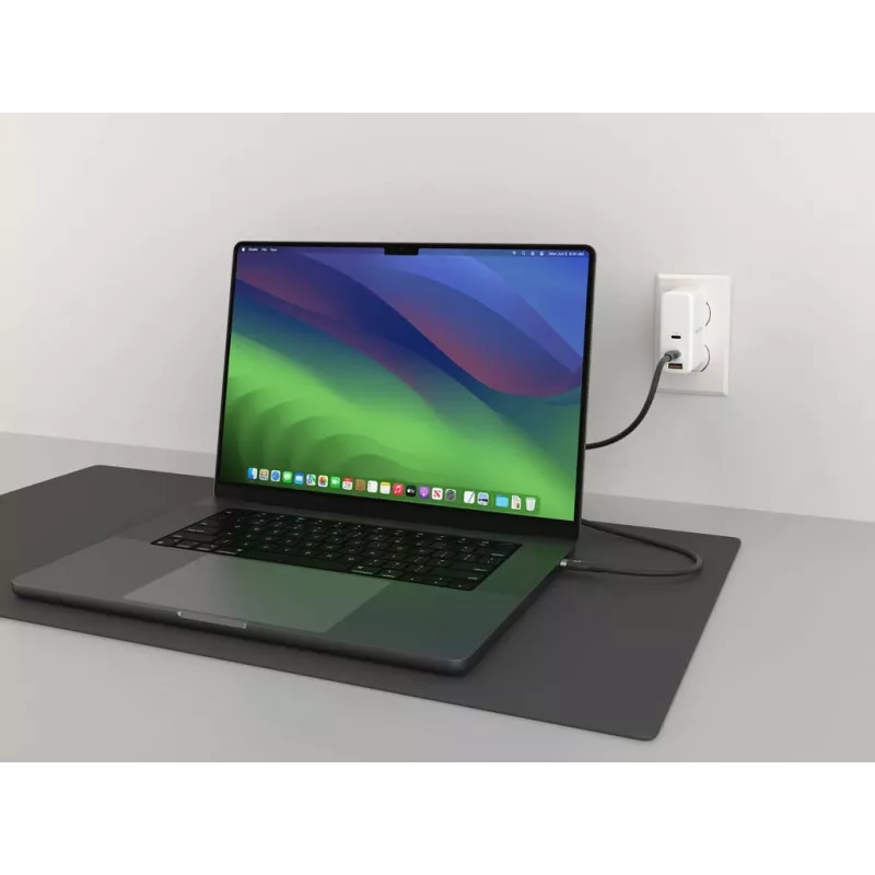 HYPER HyperJuice 240W Καλώδιο σιλικόνης USB-C σε USB-C (1,8m/2m) - Μαύρο