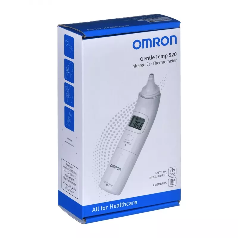 Omron Gentle Temp 520 Επαφής Λευκό Αυτί