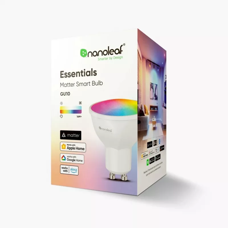 Έξυπνος λαμπτήρας Nanoleaf Essentials NF080B02-1GU10 Wi-Fi 5 W λευκό