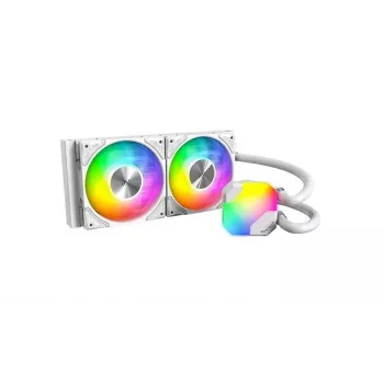 AIO υδρόψυξη Montech Hyper Flow ARGB 240 mm λευκό — ψυγείο 240 mm, φωτισμός ARGB, λευκή έκδοση
