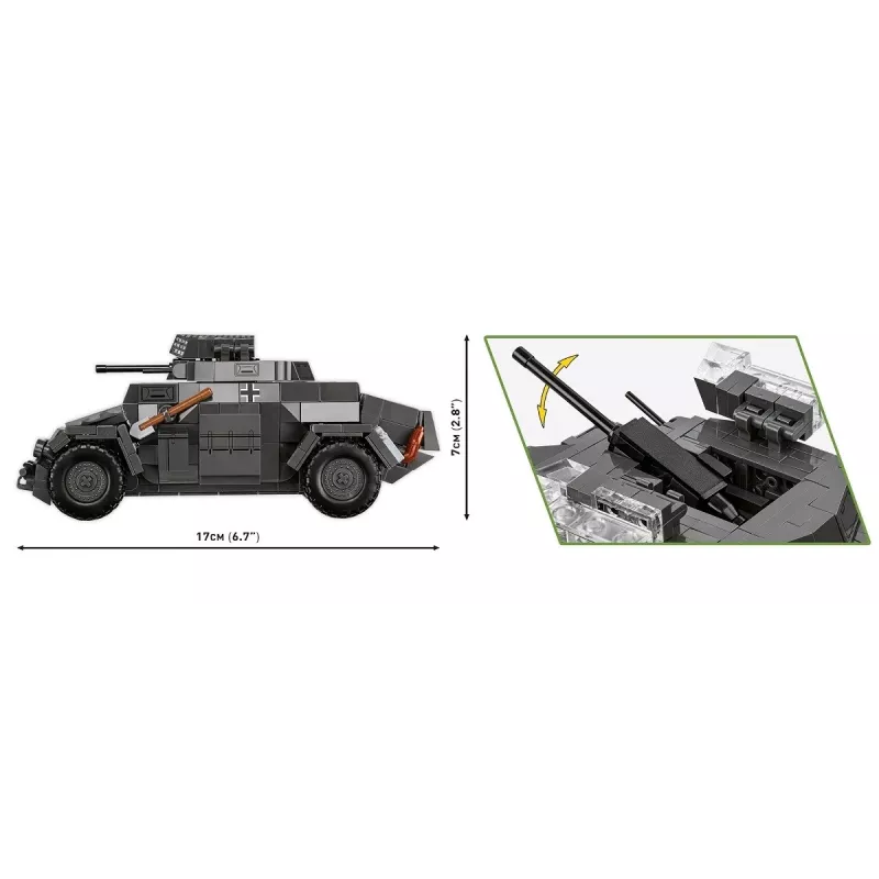 Cobi Blocks Sd.Kfz 222 κιτ μοντελισμού COBI-2657 — 502 τουβλάκια