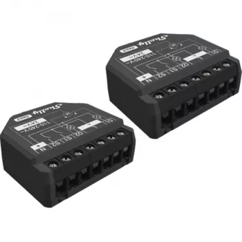 Έξυπνος διακόπτης Shelly 2PM Gen3 Μαύρο 2P Ασύρματος 110-240V