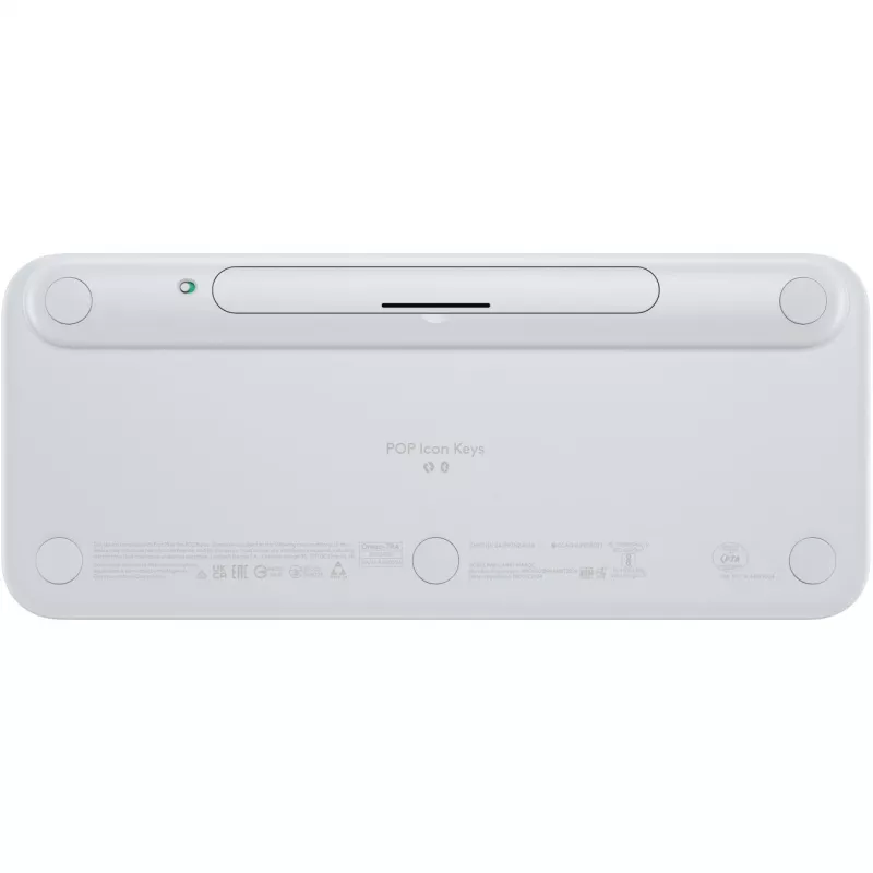Logitech POP Icon Keys - Πληκτρολόγιο - Ασύρματο - Bluetooth LE - QWERTY - US International - Off White, Orange (920-013072)