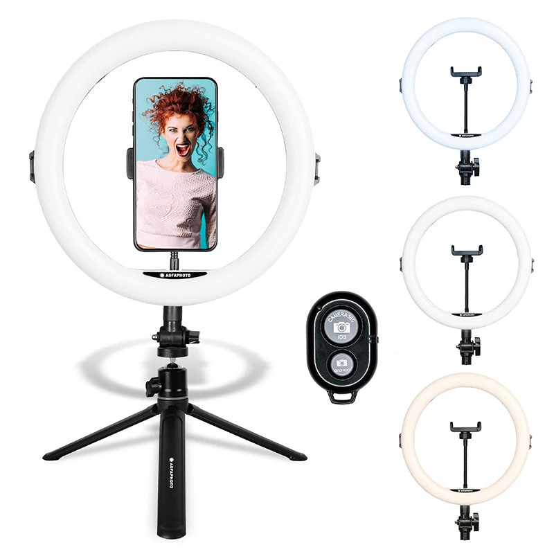 Agfa Arl11 Ring Light 120 LED Ring Vlog + τρίποδο + τηλεχειριστήριο