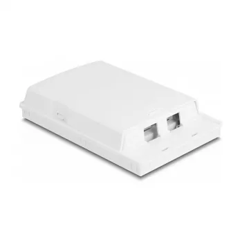 Πρίζα οπτικών ινών DeLOCK 2 x SC Simplex LC Duplex λευκό