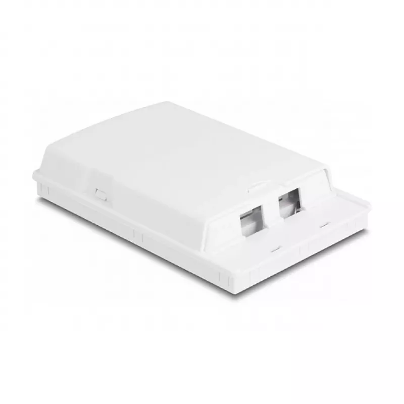 Πρίζα οπτικών ινών DeLOCK 2 x SC Simplex LC Duplex λευκό
