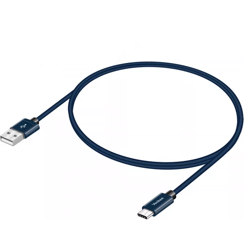 Καλώδιο YENKEE YCU 301 BE USB-A 2.0/USB-C 1m λιλά