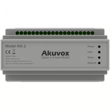 Akuvox NS-2 μεταγωγέας δικτύου Fast Ethernet (10/100) ράγα DIN γκρι