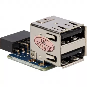 Προσαρμογέας DELOCK 1 x 9-Pin 2,54 mm σε 2 x USB 2.0-A 41825