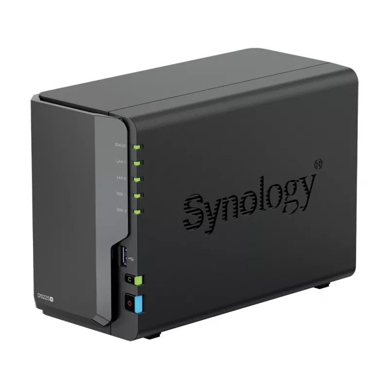 Synology DS225+ 2 Bay NAS Desktop Intel® Celeron® J4125 2 GB DDR4 Synology DSM Μαύρο – μόνο Synology HDD