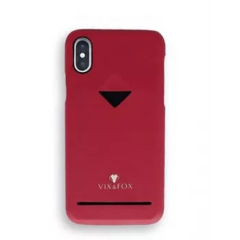 Θήκη πλάτης με θήκη καρτών VixFox για Samsung S9 — προστατευτική θήκη ρουμπινί με θήκη καρτών