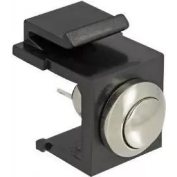 Συνδετήρας καλωδίου Keystone DeLOCK 86402 LED μαύρο ανοξείδωτο ατσάλι
