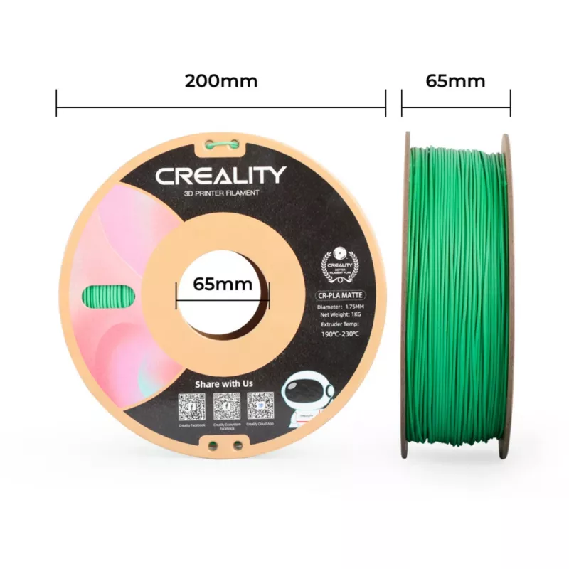 Υλικό 3D εκτύπωσης Creality 3301010301 Polylactic Acid PLA πράσινο 1 kg 1,75 mm