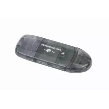 USB 2.0 Αναγνώστης καρτών Gembird FD2-SD-1 — MMC/SD/SDHC/SDXC, 73×30×10 mm, 13 g, Μαύρο