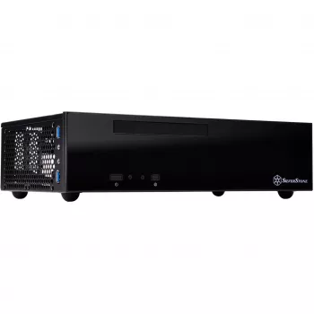 SilverStone MILO ML09 - Desktop - Mini-ITX - χωρίς τροφοδοτικό (SFX12V) - Μαύρο - USB/Audio (SST-ML09B)