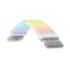 Gamemax Καλώδιο επέκτασης τροφοδοτικού VGA 3x8PIN-W, Λευκό