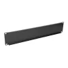 Τυφλό πάνελ rack Extralink Front Blank Panel 2U 19 inch μαύρο, χαλύβδινο κουτί