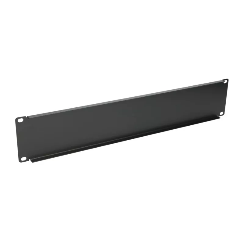 Τυφλό πάνελ rack Extralink Front Blank Panel 2U 19 inch μαύρο, χαλύβδινο κουτί