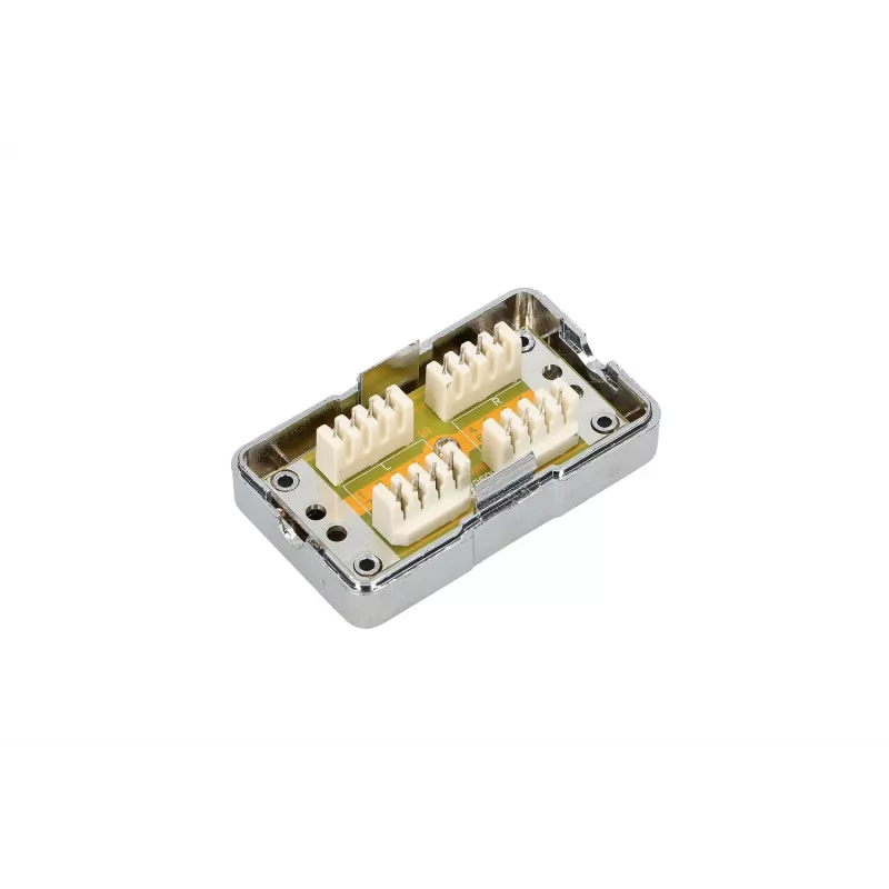 Πρίζα σύνδεσης Extralink CAT6 STP, Σύνδεσμος διέλευσης, Ασημί
