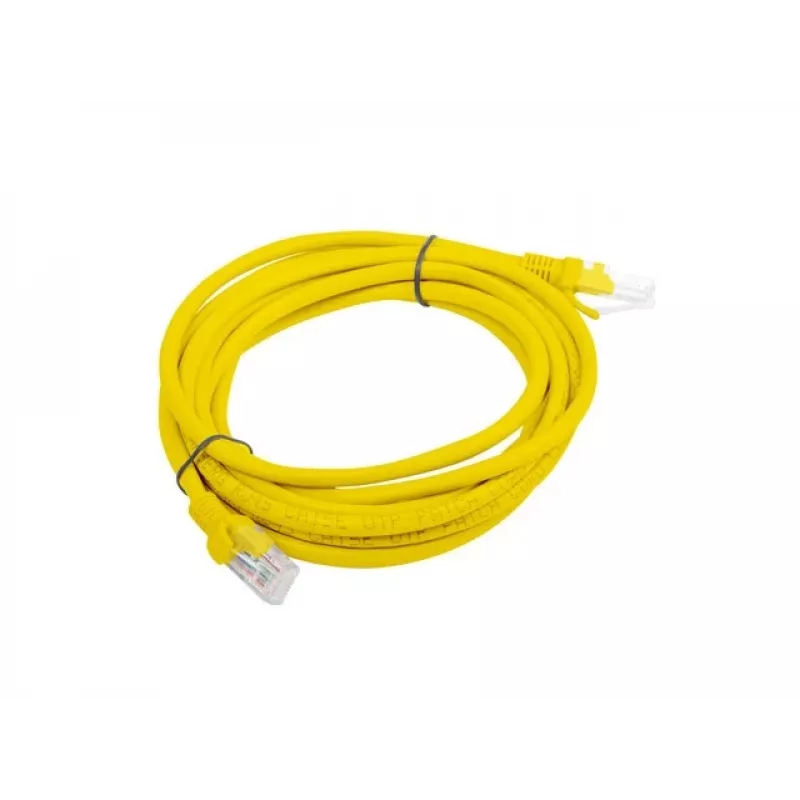 Lanberg PCU5-20CC-0300-Y Cat.5e U/UTP Patchkabel, 3 m, κίτρινο, συσκευασία 10 τεμ.