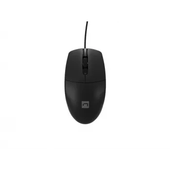 Ενσύρματο ποντίκι γραφείου NATEC Ruff Plus USB Type-A, δεξιόχειρας, 1200 DPI, 3 κουμπιά, μαύρο