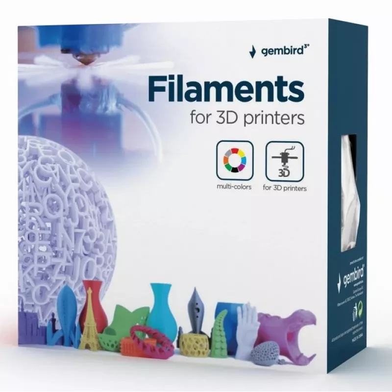 Gembird 3DP-ABS1.75-01-BK Υλικό 3D εκτύπωσης ABS Μαύρο 1,4 kg