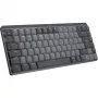 Logitech MX Mechanical Mini 920-010782 ασύρματο φωτιζόμενο πληκτρολόγιο, διακόπτες με κλικ, RF ασύρματο + Bluetooth LE, US International QWERTY, γραφίτης