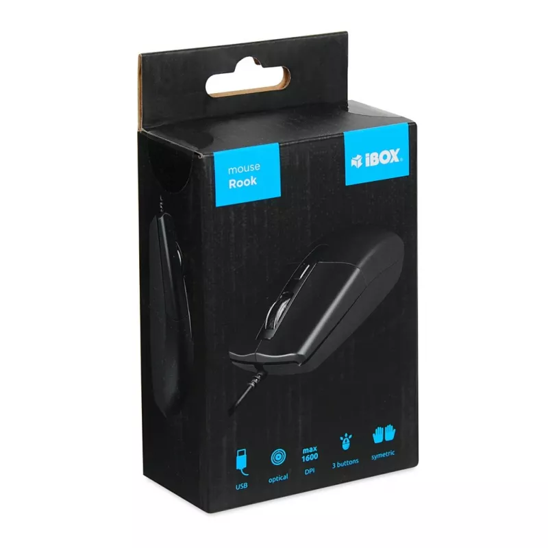 IBox IMOF010 Ποντίκι Universal Αμφιδέξιο USB Type-A Οπτικό 1600 DPI